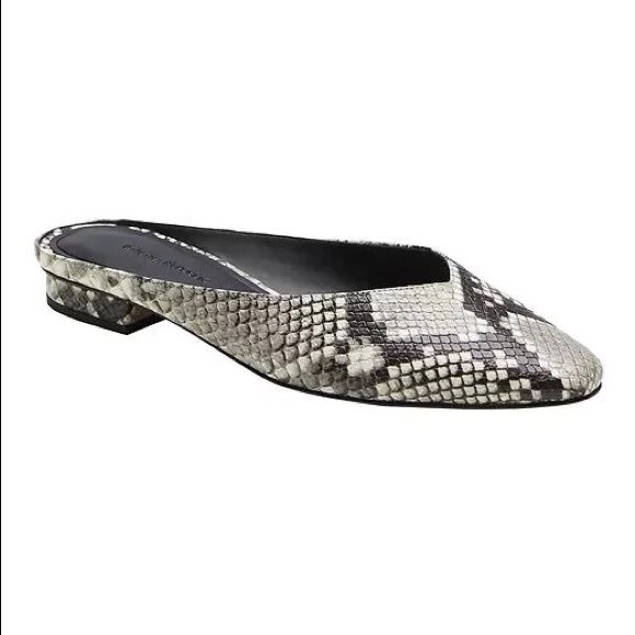 Banana Republic Shoes - Banana Republic Snakeskin Mule Slides